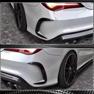Coperture Paraurti Posteriore V1 (per AMG-Line / CLA45 AMG SD, Carbonio) foto 3
