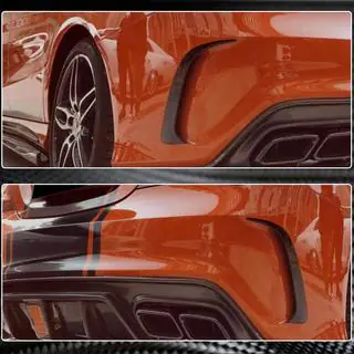 Coperture Paraurti Posteriore V1 (per AMG-Line / CLA45 AMG SD, Carbonio) foto 4