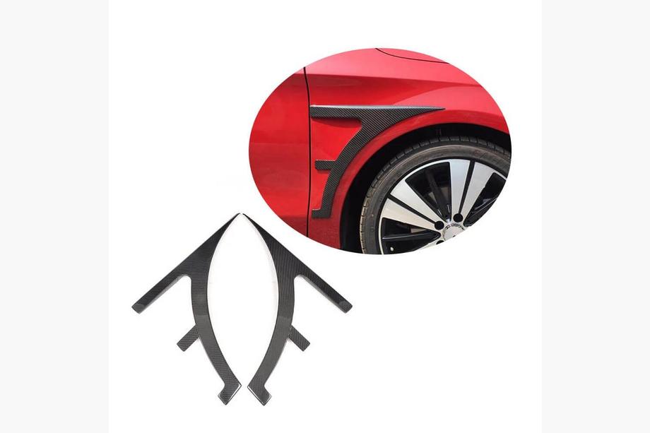 Mercedes CLA C117 2013-2019 Coperture parafanghi anteriori in carbonio Foto 1