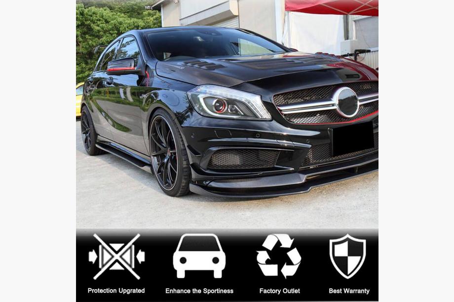 Mercedes A-class W176 2012-2018 Minigonne Laterali V4 (Carbonio) Foto 2