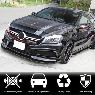Labbro anteriore Lip V2 (per AMG-Line / A45 AMG HB 2013-2015, Carbonio) foto 2