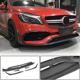 Labbro Anteriore paraurti (per AMG-Line / A45 AMG HB 2016-2018, Carbonio) foto 1