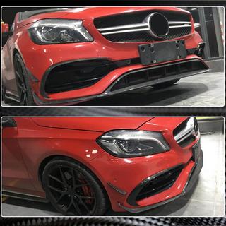 Labbro Anteriore paraurti (per AMG-Line / A45 AMG HB 2016-2018, Carbonio) foto 3