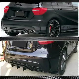 Coperture Flap paraurti posteriore (per AMG-Line / A45 AMG HB, Carbonio) foto 3