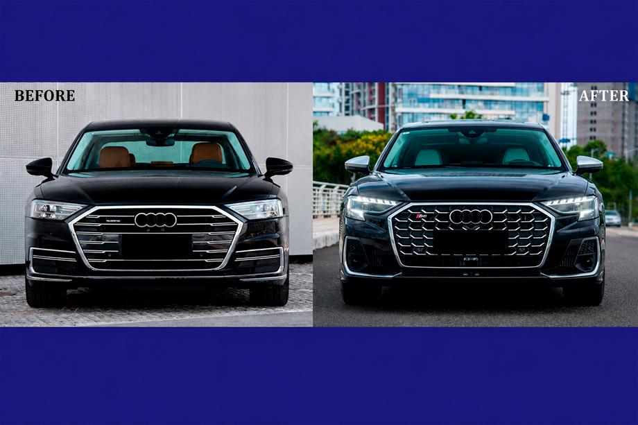 Audi A8 2018- Kit restyling con sostituzione fari (Per S8 2025) Image