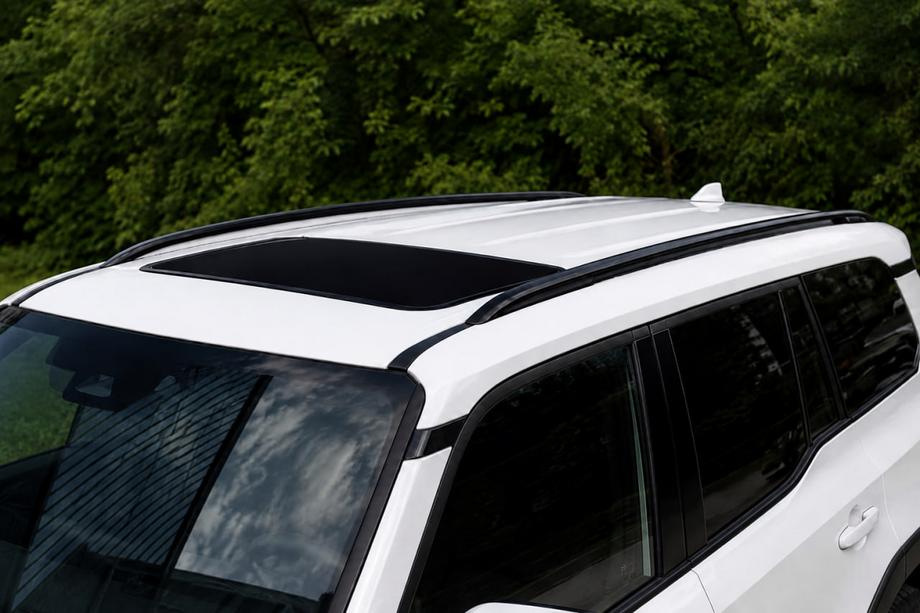Toyota Land Cruiser Prado 250 2023- Barre longitudinali al tetto integrate nere OEM (Alluminio) Image