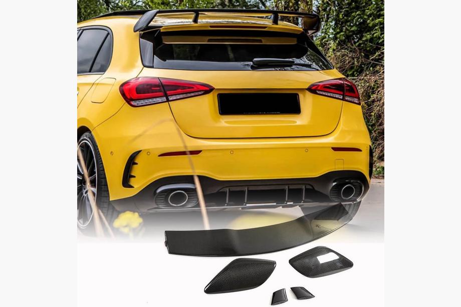 Mercedes A-class W177 2018- Spoiler V3 (per HB, Carbonio) Image