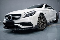 Mercedes CLS C218 2011-2018 Labbro anteriore Lip V2 per paraurti (per CLS63 AMG SD 2015-2018, Carbonio) foto 1