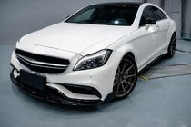 Mercedes CLS C218 2011-2018 Labbro anteriore Lip V2 per paraurti (per CLS63 AMG SD 2015-2018, Carbonio) foto 3