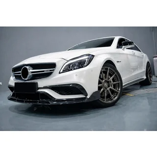 Labbro anteriore Lip V2 per paraurti (per CLS63 AMG SD 2015-2018, Carbonio) foto 1