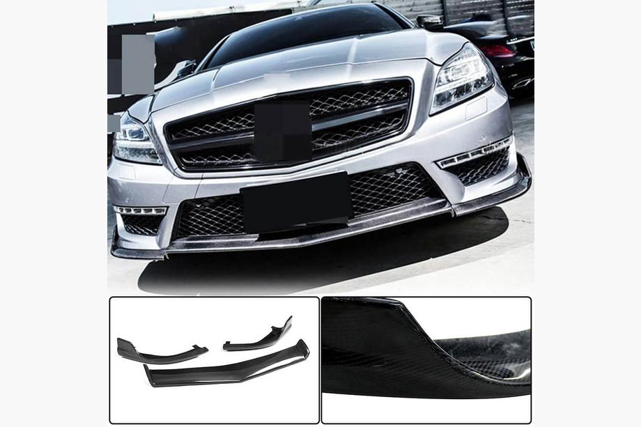 Mercedes CLS C218 2011-2018 Labbro anteriore paraurti V1 (per CLS63 AMG SD 2011-2014, Carbonio) Image