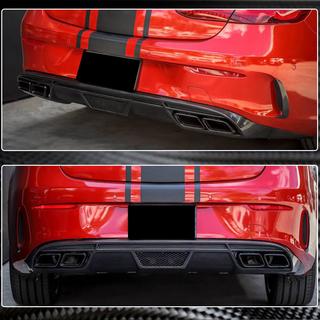 Diffusore Posteriore Paraurti V1 per AMG-Line 2017-2019 Carbonio foto 4
