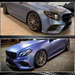 Labbro anteriore paraurti per AMG-Line 2017-2019 Carbonio foto 4
