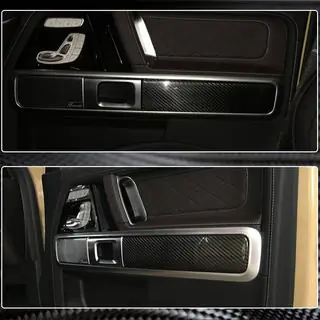 Coperture rivestimenti interni porta (Dry Carbon) Mercedes G class W463 2018-2024 foto 4