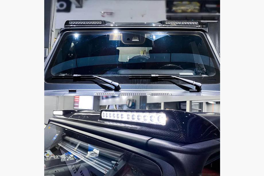 Mercedes G class W463 1990-2018 Spoiler AMG-Design (per 2004-2018, Carbonio) Foto 3
