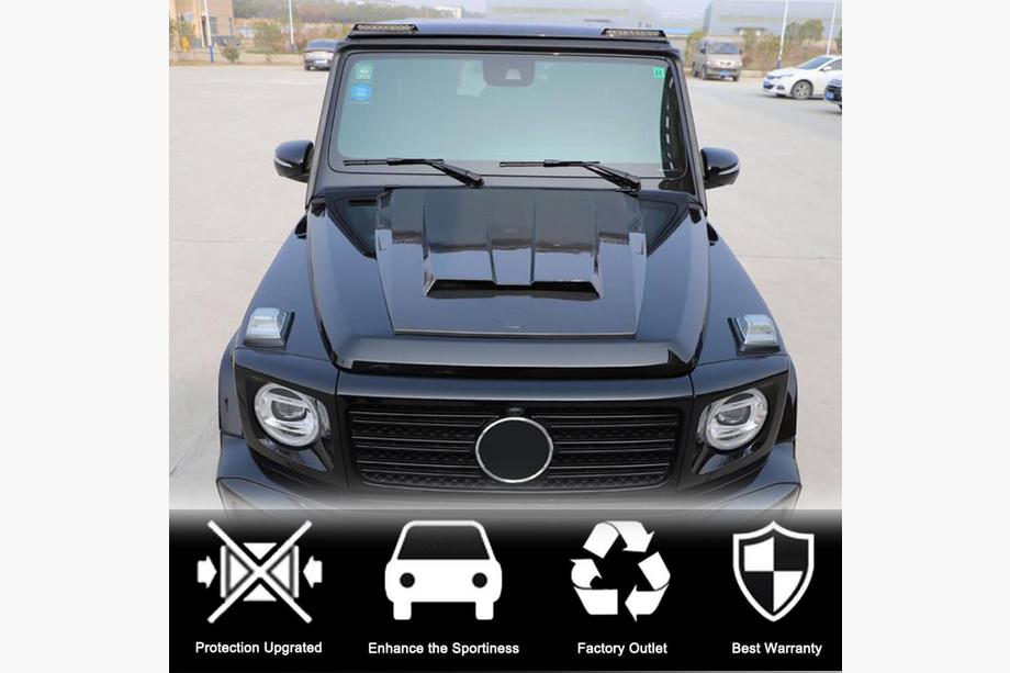 Mercedes G class W463 1990-2018 Spoiler AMG-Design (per 2004-2018, Carbonio) Foto 5
