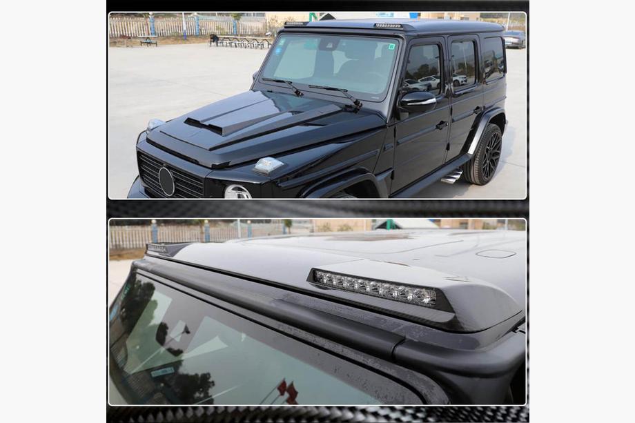 Mercedes G class W463 1990-2018 Spoiler AMG-Design (per 2004-2018, Carbonio) Foto 6