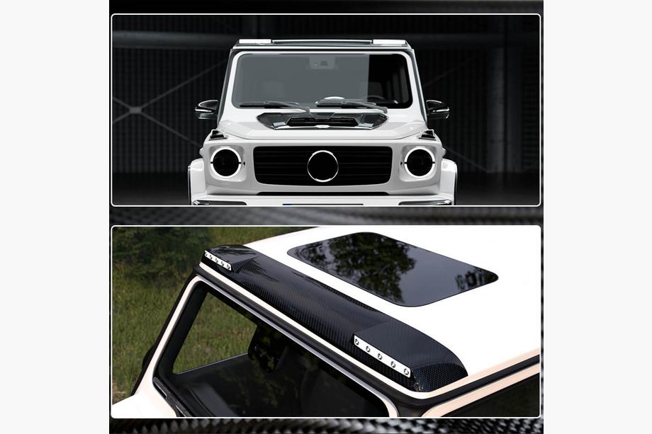 Mercedes G class W463 1990-2018 Spoiler AMG-Design (per 2004-2018, Carbonio) Foto 7