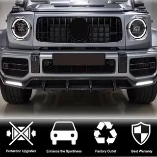 Coperture fari fendinebbia in carbonio (per G63 AMG) Mercedes G class W463 2018-2024 foto 3