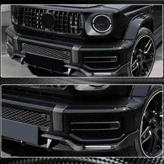 Coperture fari fendinebbia in carbonio (per G63 AMG) Mercedes G class W463 2018-2024 foto 4
