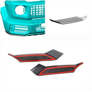 Flap paraurti anteriore per G63 AMG 2019-2021 Carbonio foto 2