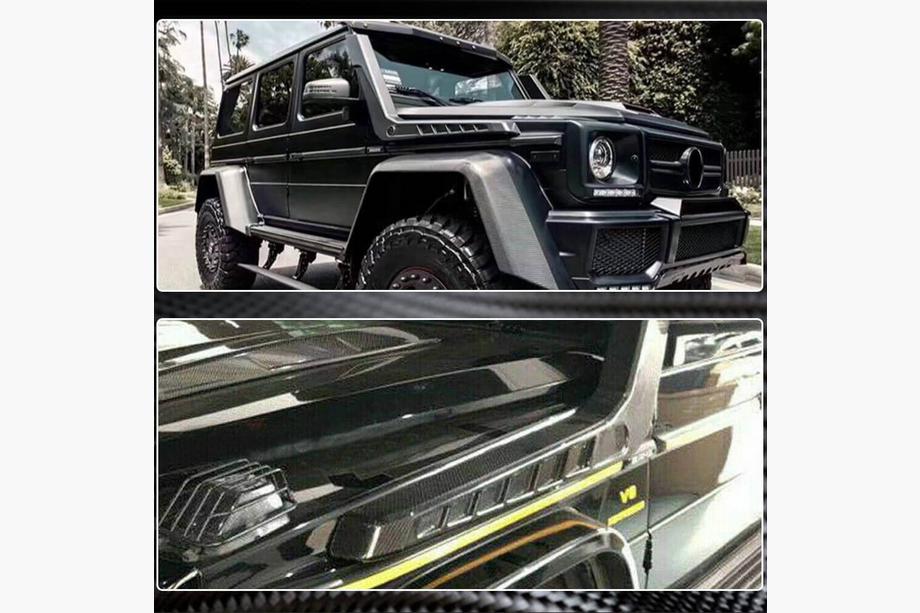 Mercedes G class W463 1990-2018 Snorkel (per 2004-2018, 2 pz, Carbonio) Foto 5