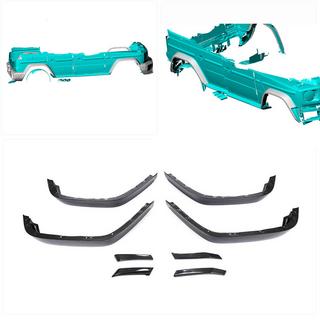Allargatori passaruota (per body kit Carbon Set, Carbonio) foto 2
