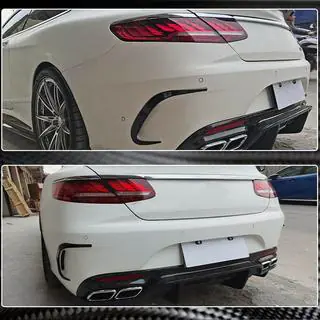 Copertura Paraurti Posteriore (per AMG / AMG-Line, Carbonio) foto 4
