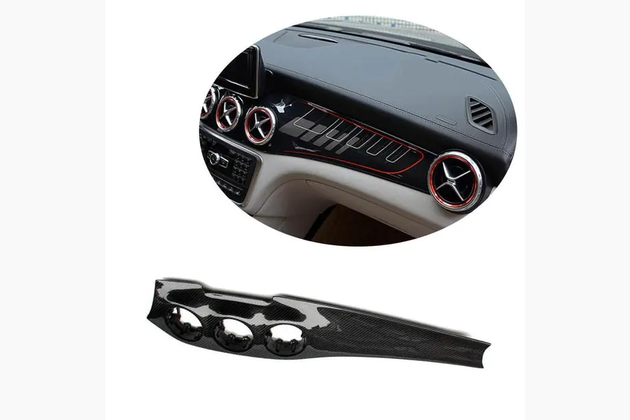 Mercedes GLA X156 2014-2019 Cover console centrale (2014-2016, Carbonio) Foto 1