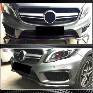 Labbro anteriore paraurti (per GLA45 AMG 2013-2016, Carbonio) foto 4