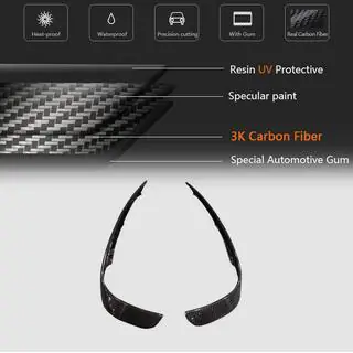 Coperture Paraurti Anteriore in Carbonio per GLA45 AMG 2013-2016 foto 3