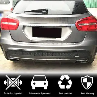 Diffusore posteriore paraurti per GLA45 AMG, Carbonio foto 2