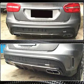 Diffusore posteriore paraurti per GLA45 AMG, Carbonio foto 4
