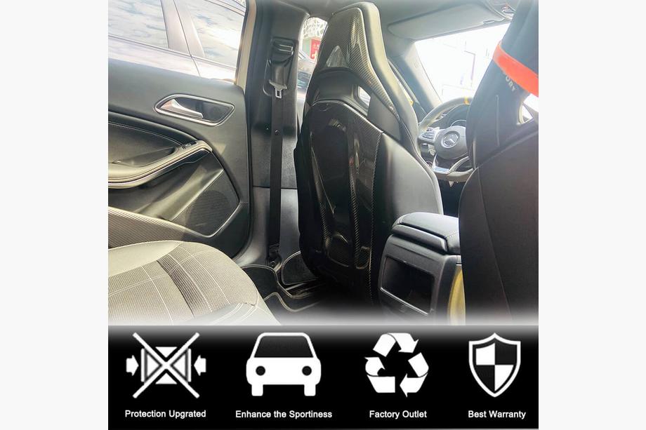 Mercedes CLA C117 2013-2019 Coperture sedili in Dry Carbon Foto 4