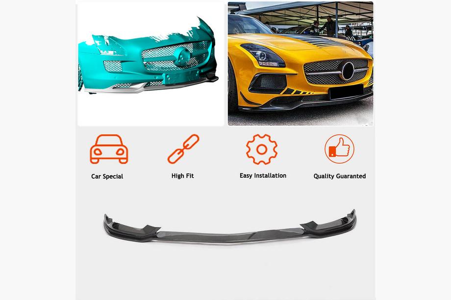 Mercedes SLS C197 2010-2014 Labbro Anteriore Paraurti (Carbonio) Foto 2