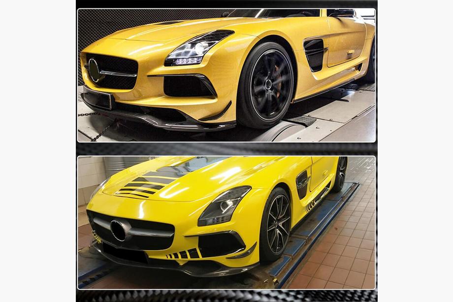 Mercedes SLS C197 2010-2014 Labbro Anteriore Paraurti (Carbonio) Foto 4
