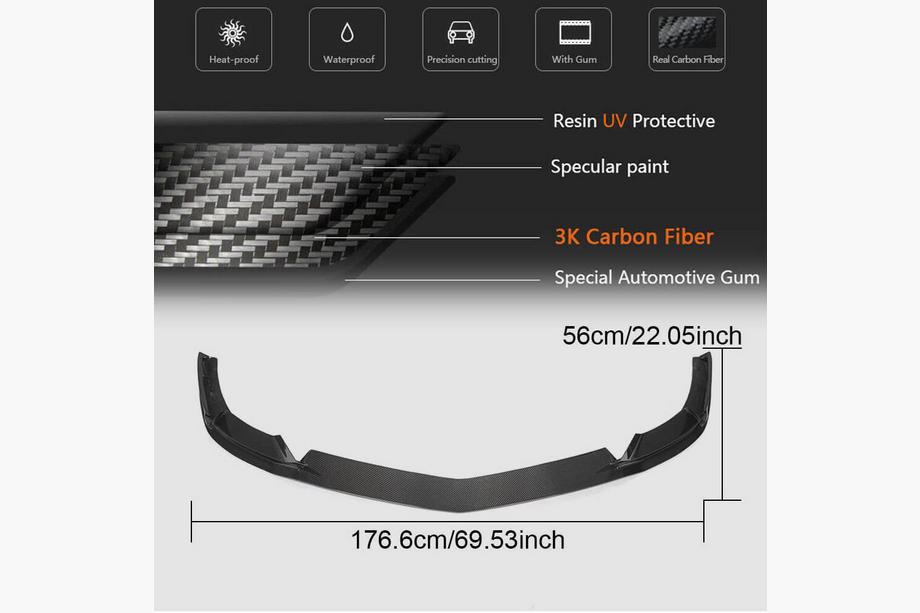 Mercedes SLS C197 2010-2014 Labbro Anteriore Paraurti (Carbonio) Foto 6