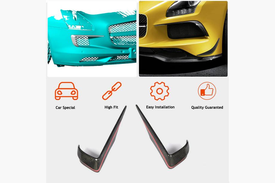 Mercedes SLS C197 2010-2014 Flap Paraurti Anteriore V2 (Carbonio) Foto 2