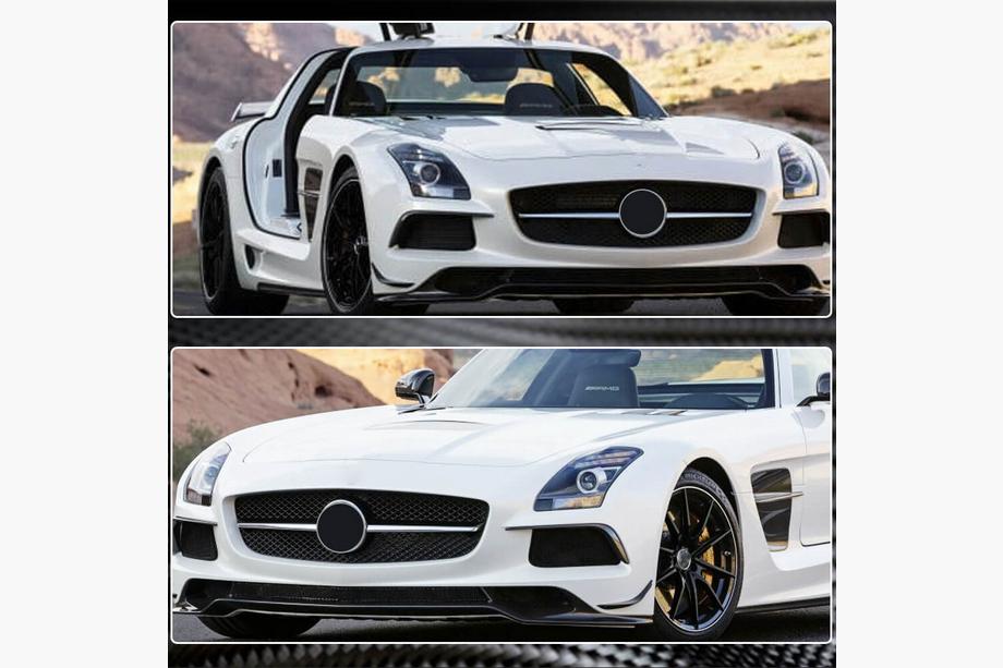 Mercedes SLS C197 2010-2014 Flap Paraurti Anteriore V2 (Carbonio) Foto 5