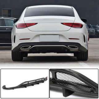 Diffusore Posteriore Paraurti V2 per AMG-Line 2018-2020, Carbonio foto 1