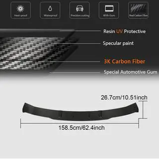 Diffusore posteriore paraurti per GLC43 AMG 2020-2022, Carbonio foto 4