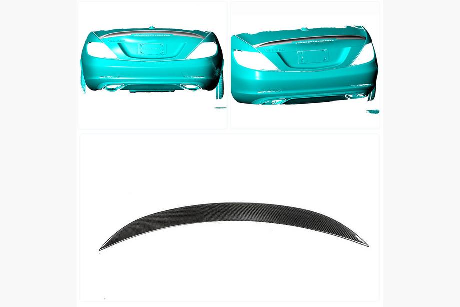 Mercedes SLC R172 2016-2020 Spoiler (Carbonio) Foto 2