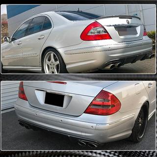 Diffusore posteriore paraurti per E55 AMG 2003-2006, Carbonio foto 4