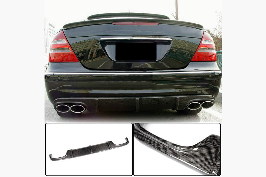 Mercedes E-class W211 2002-2009 Diffusore posteriore paraurti per E55 AMG 2003-2006, Carbonio Image