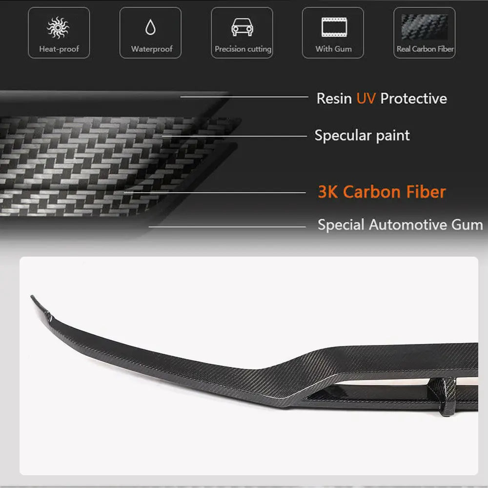 Labbro anteriore paraurti per AMG-Line 2020+, Carbonio foto 4