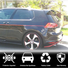 Volkswagen Golf 7/E-Golf 2012-2020 Spoiler V6 (per GTI/R HB, Plastica) foto 5