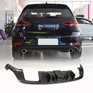 Diffusore paraurti posteriore (Base/R/GTI HB 2017-2020, Carbonio) foto 1