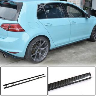 Minigonne Laterali (per R/R-Line 2017-2020, Carbonio) Volkswagen Golf 7/E-Golf 2012-2020 foto 1