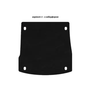 Tappetino bagagliaio tessile Premium V-1 (con subwoofer, Nero)
