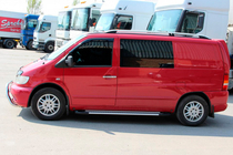 Mercedes Vito W638 1996-2003 Pedane Laterali Line (2 pz, Alluminio) foto 5